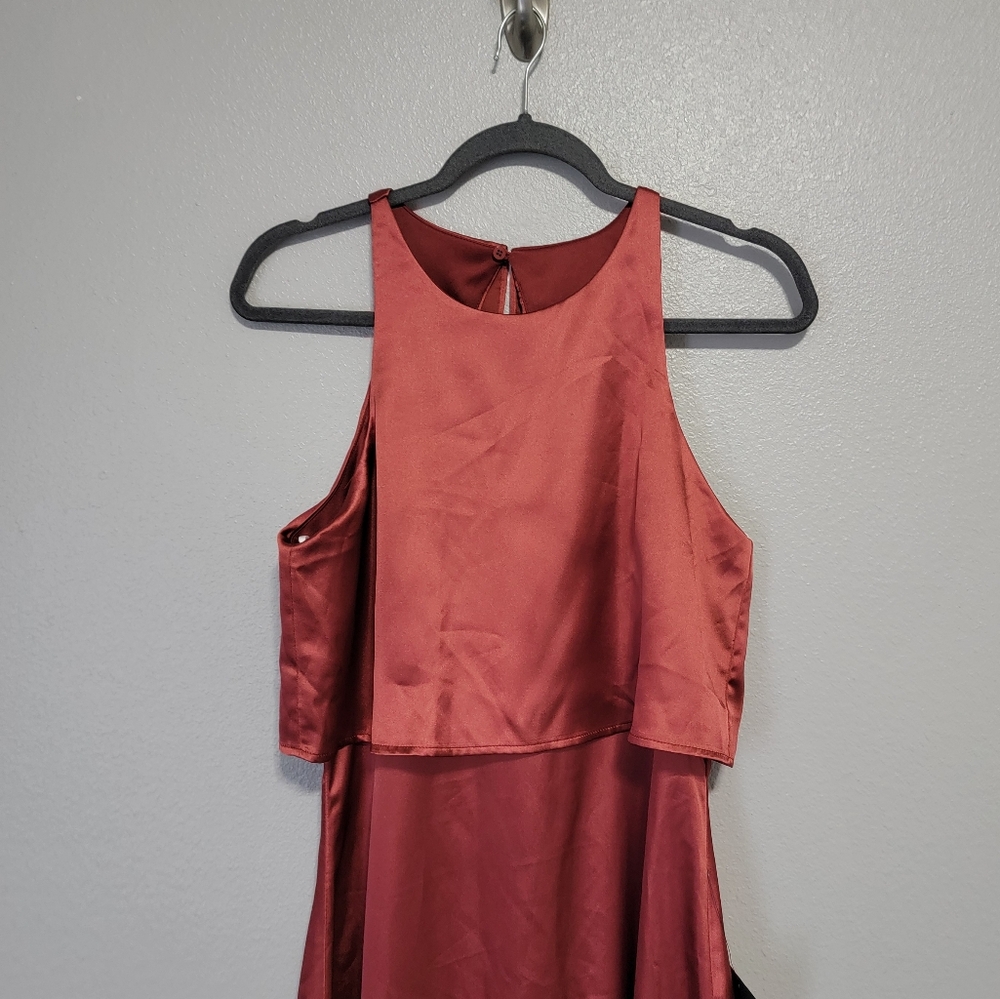 Lulu's Rust Maxi Dress - Picture 3 of 8